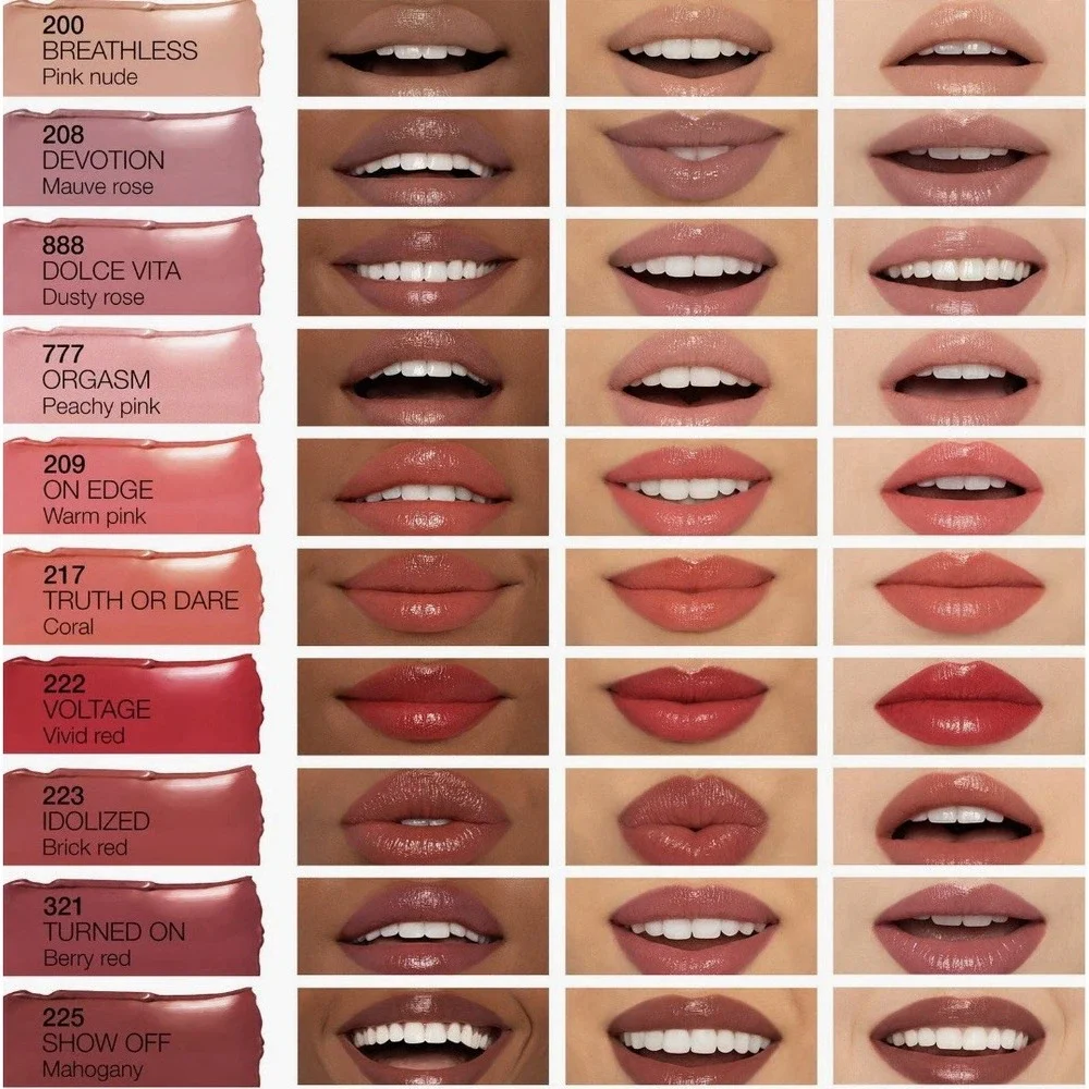 Nars Afterglow Sensual Shine Lipstick IDOLIZE BRICK RED 223 .05oZ NWOB MSRP $32